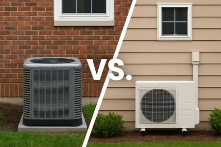 Mini split vs central ac indiana home